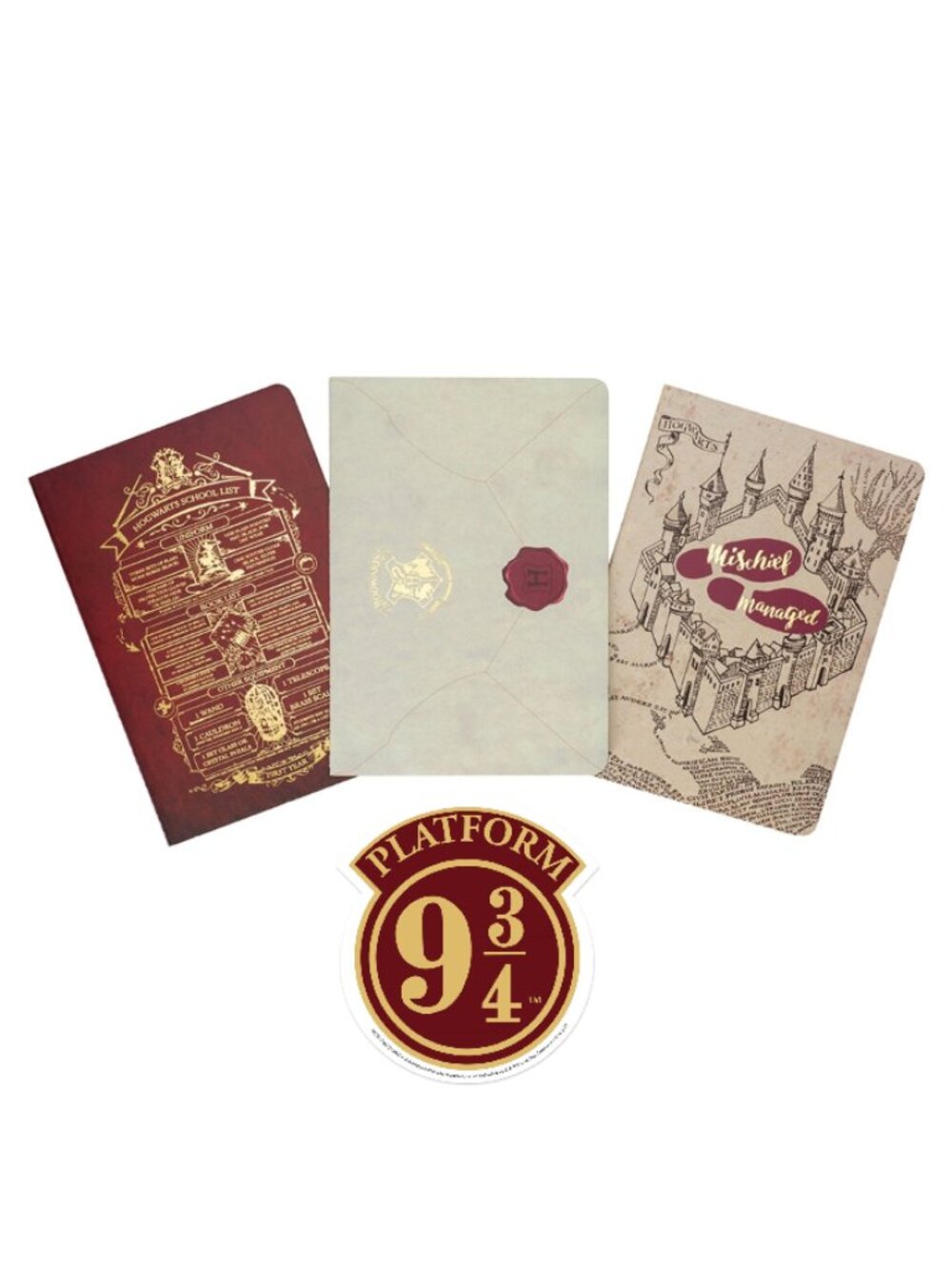 Harry Potter Welcome To Hogwarts Planner Notebook Collection with Gadget Decal